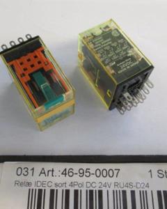 Relay IDEC Black 4Pol DC 24V RU4S-D24